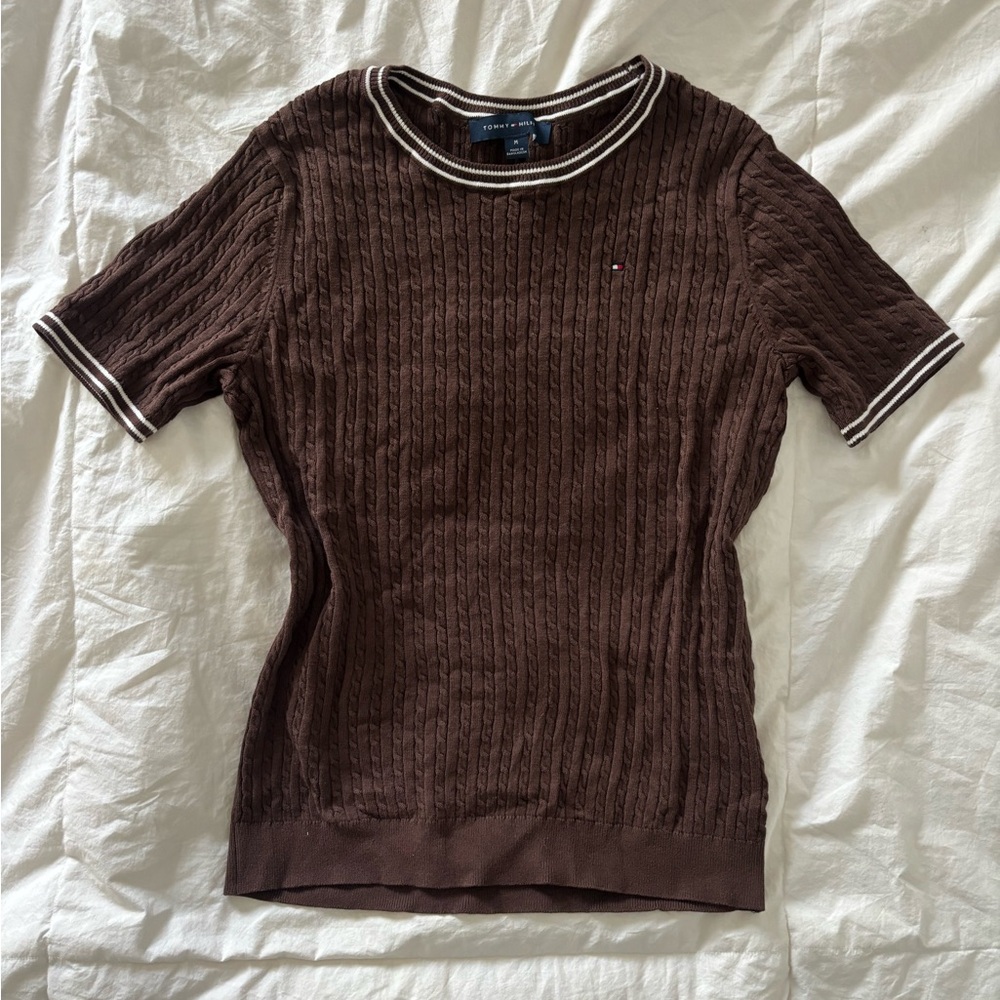 Tommy Hilfiger Brown Knit Sweater